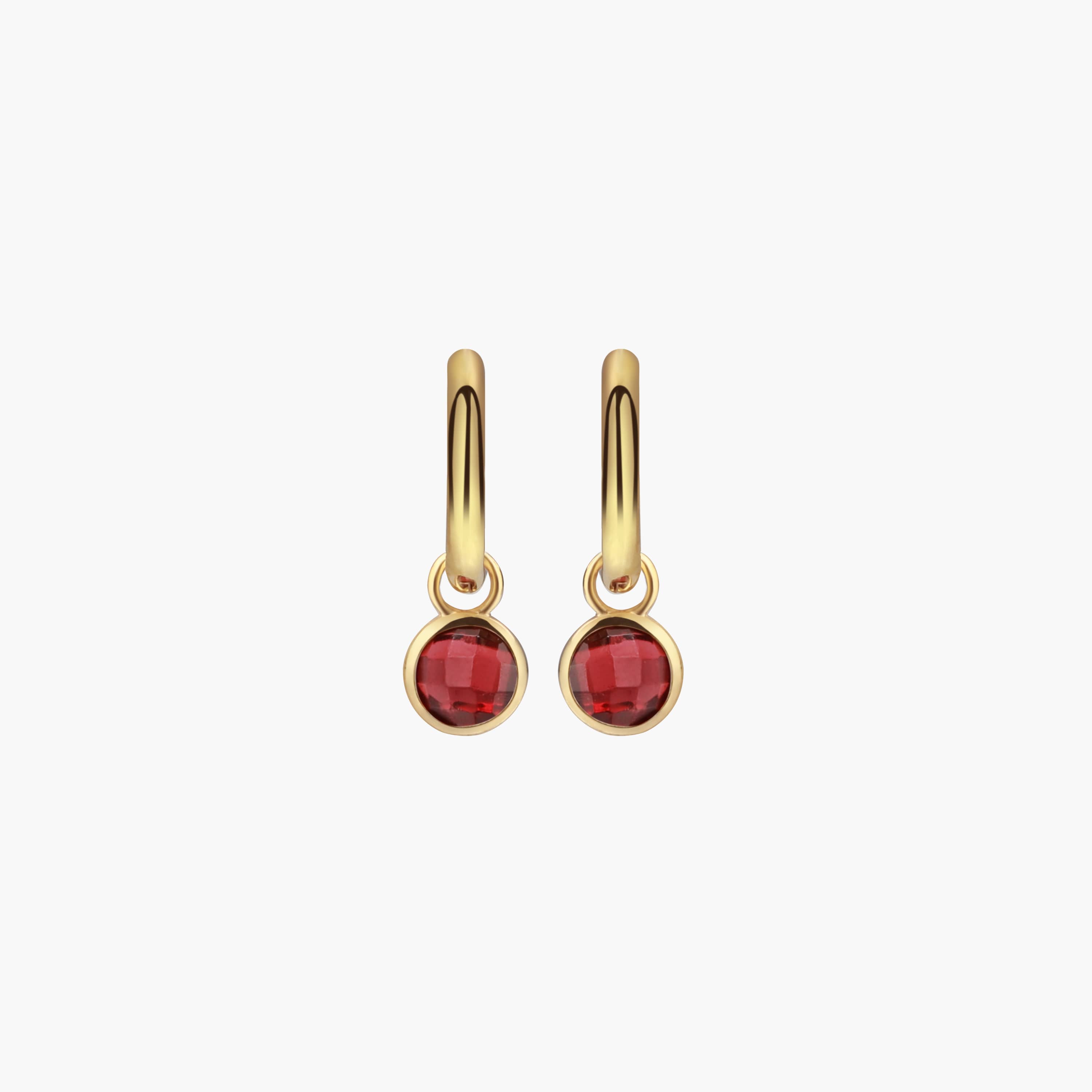 Boucles d'oreilles Gemia en pierres Grenat - SLOYA